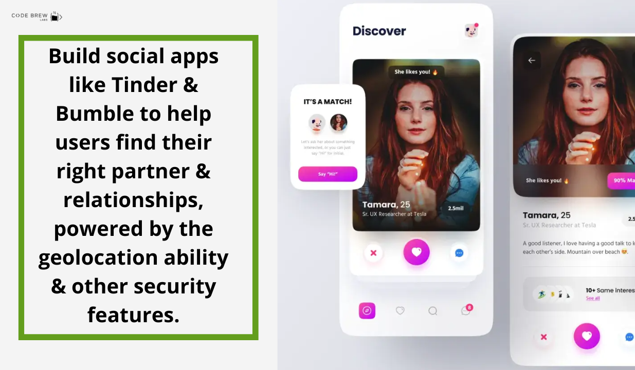 Online dating app development - code brew labs
