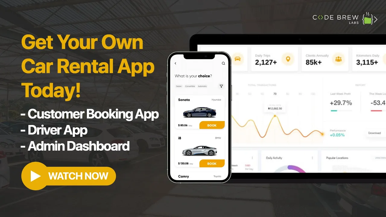 Create Your Own Car Rental App Today | Online Car Rental Software | Car Rental App Development