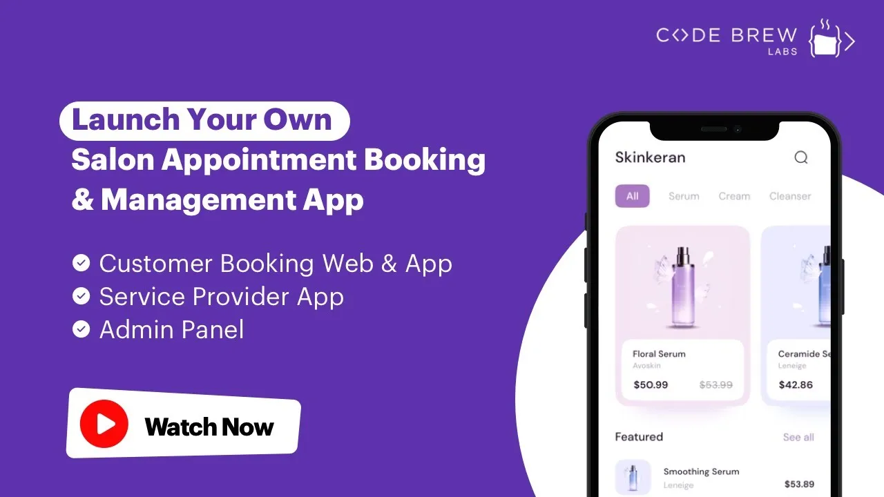 Get Your Own Salon Booking & Management App